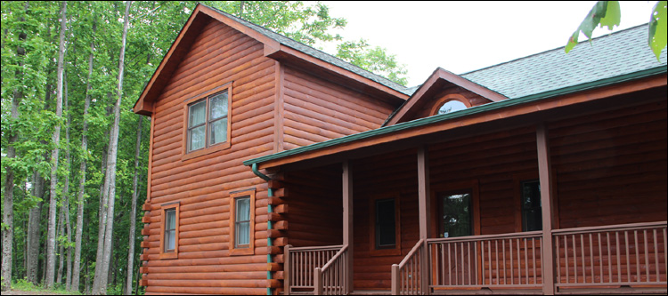 Log Home Staining in Nora, Virginia