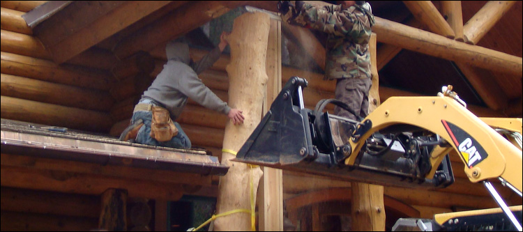 Log Home Log Replacement  Breaks, Virginia